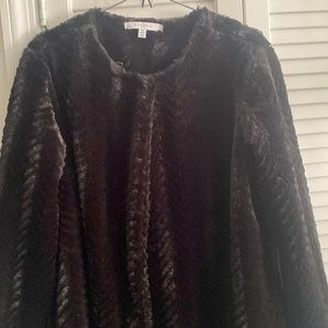 FEVER faux fur coat, sz M